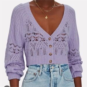Intermix sold out lavender cardigan Medium